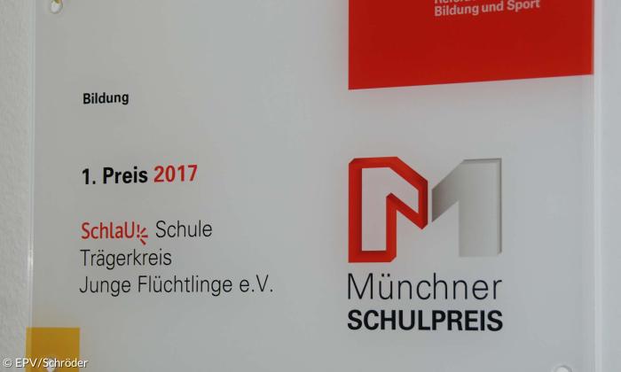 Die SchlaU-Schule hat 2017 den Münchner Schulpreis gewonnen.