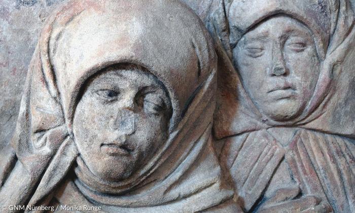 Detail aus Adam Krafts Beweinung Christi