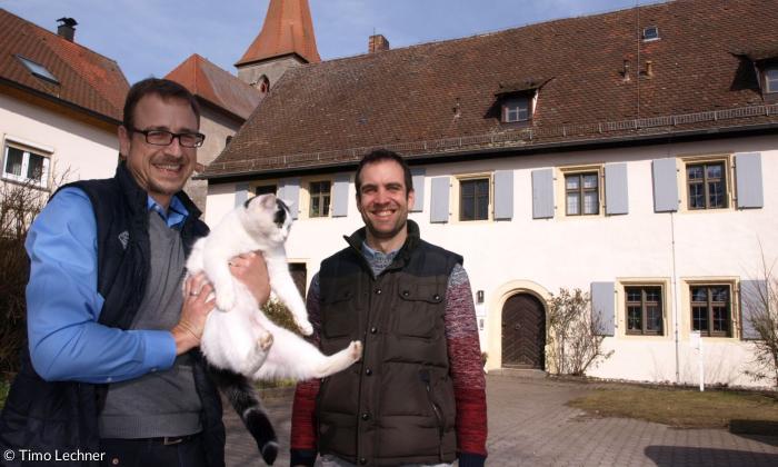Pfarrer Peter Söder und Kirchenmuseums-Schriftführer Michael Frohmader