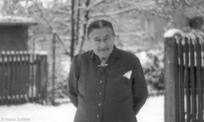 Die 88-jährige Johanna Fröba im Jahr 1960.