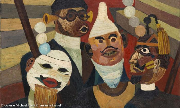 Josef Scharl, Masken, 1931, Galerie Michael Haas © Susanne Fiegel