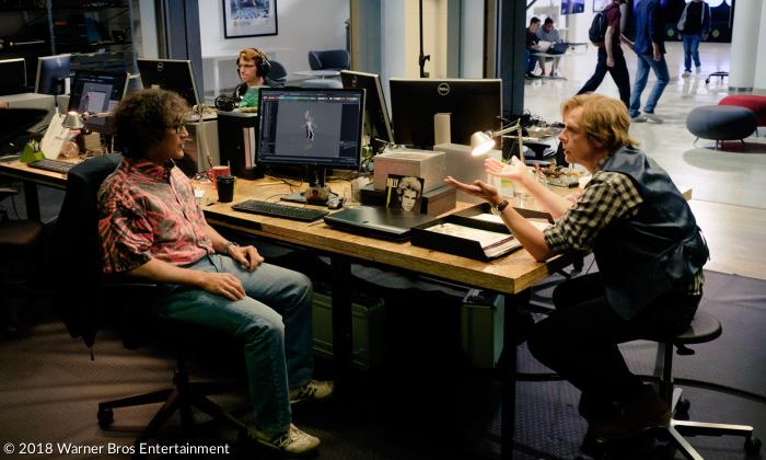 »Ready Player One« - James Donovan Halliday (Mark Rylance, links), Erfinder der virtuellen Spielwelt OASIS, im Gespräch mit seinem besten Freund Ogden Morrow (Simon Pegg)
