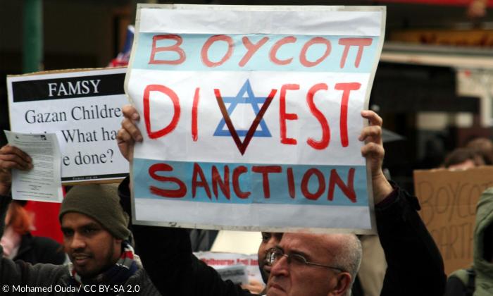 Hinter »Israelkritik« oder der »BDS«-Bewegung verbirgt sich heutiger Antisemitismus (Demonstranten in Australien, 2010).