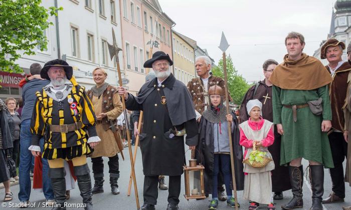 Festumzug am Hofer "Schlappentag".