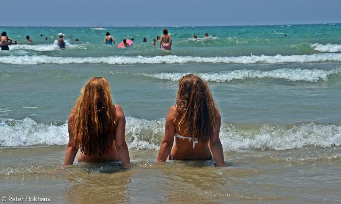 Meringer Jugendliche am Mittelmeer in Israel