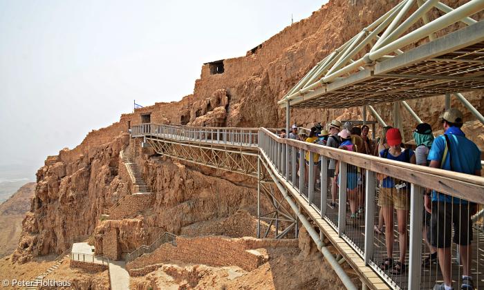 Meringer Jugendliche auf Masada am Toten Meer in Israel