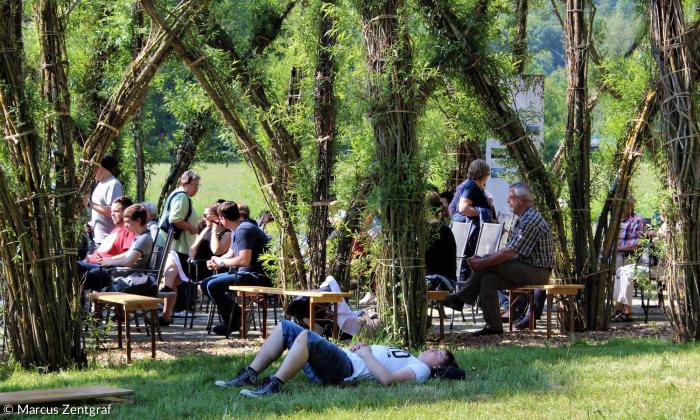 Pappenheim Weidenkirche Besucher Jubiläum Chillen