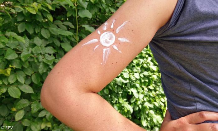 Sonne Sonnencreme Haut Arm 