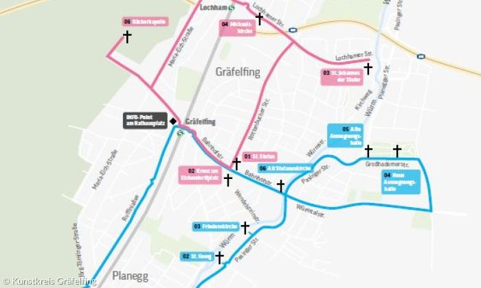 Kunstparcours Gräfelfing - Projekt Glaube Liebe Hoffnung
