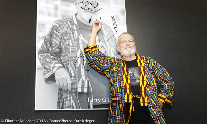 Cinemerit-Award beim Münchner Filmfest 2018 für den amerikanisch-britischen Regisseur Terry Gilliam.