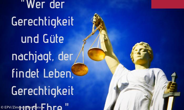 Wer der Gerechtigkeit und Güte nachjagt, der findet Leben, Gerechtigkeit und Ehre