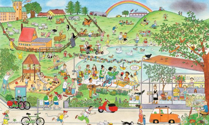 Wimmelbild "Sommer-See"