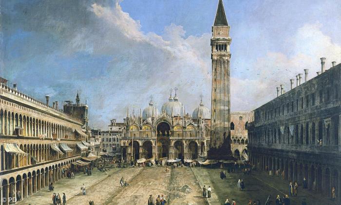 Markusplatz Venedig (Canaletto, vor 1723)