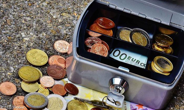 Euro Lebensstandard Kasse Geld Geldschein