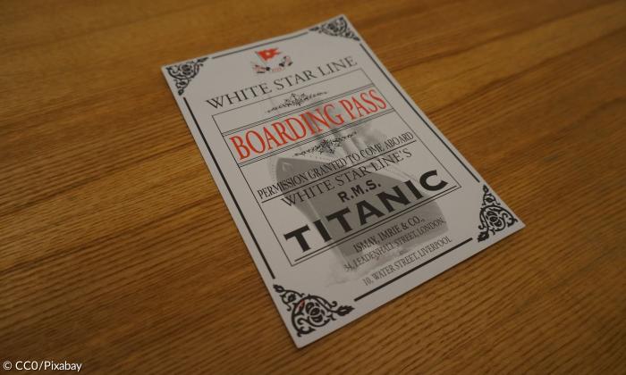 Ticket für die Titanic
