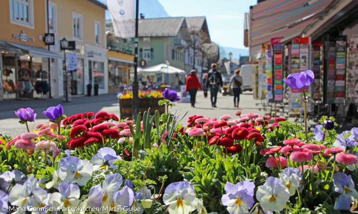 Garmisch-Partenkirchen Blick in die Stadt