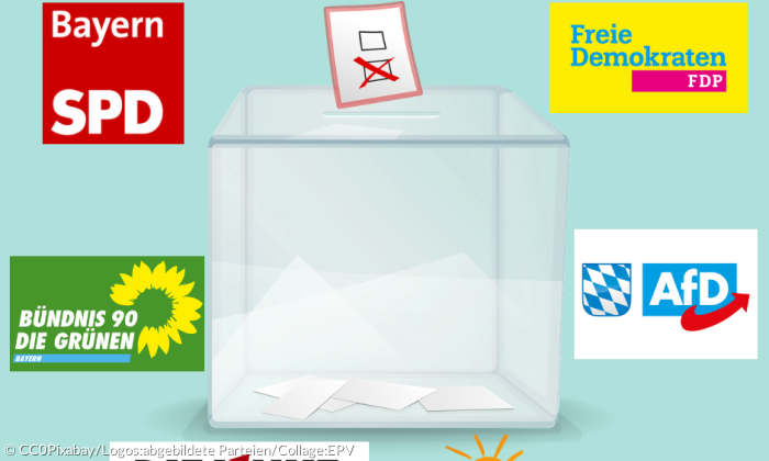 Landtagswahl Bayern 2018 Parteien Wahlurne
