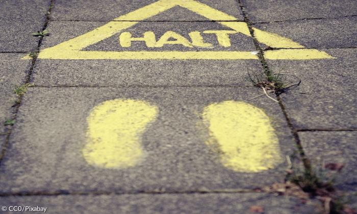 Stopp Halt Widerstand