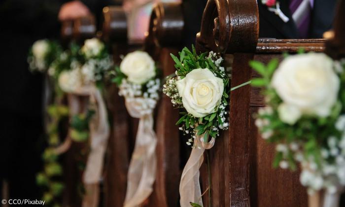 Blumenschmuck im Traugottesdienst