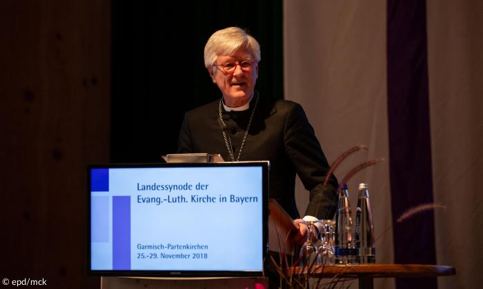 Aufarbeitung von Missbrauch und Digitalisierung waren die zentralen Themen der Rede des Landebischofs Heinrich Bedford-Strohm in seinem Bericht vor den Synodalen