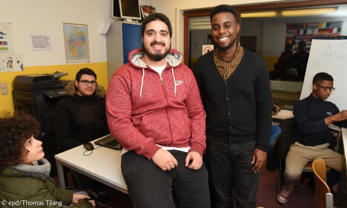 Mehmet Yilmaz (li.) und Eddie Kayiira