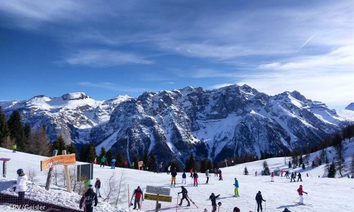 Alpen Berge Schnee Wintersport Ski Italien