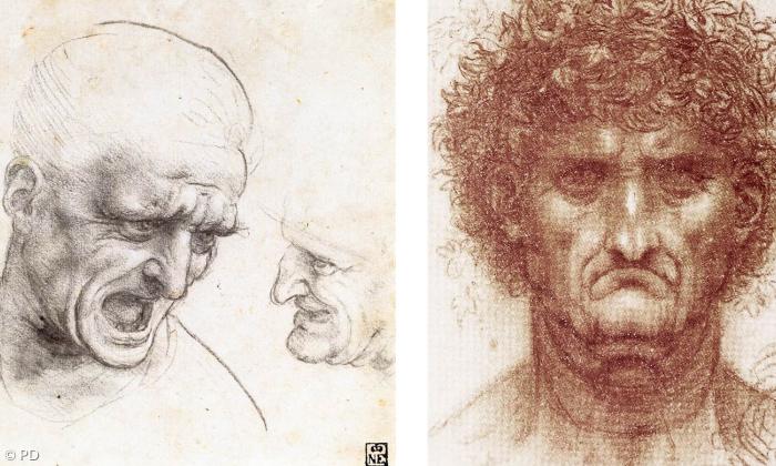 Anatomische Studien von Leonardo da Vinci