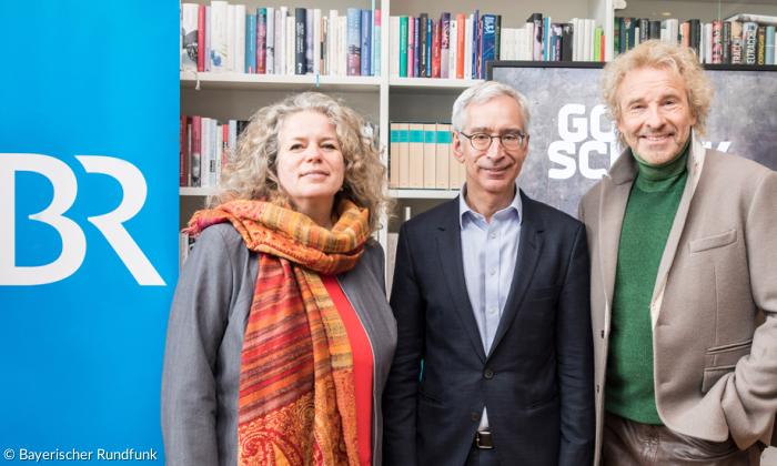 Anke Mai, Dr. Reinhard Scolik undThomas Gottschalk 
