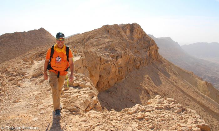 Christian Seebauer auf dem Israel Trail
