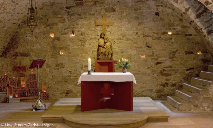 Kapelle im Keller von Burg Triefenstein