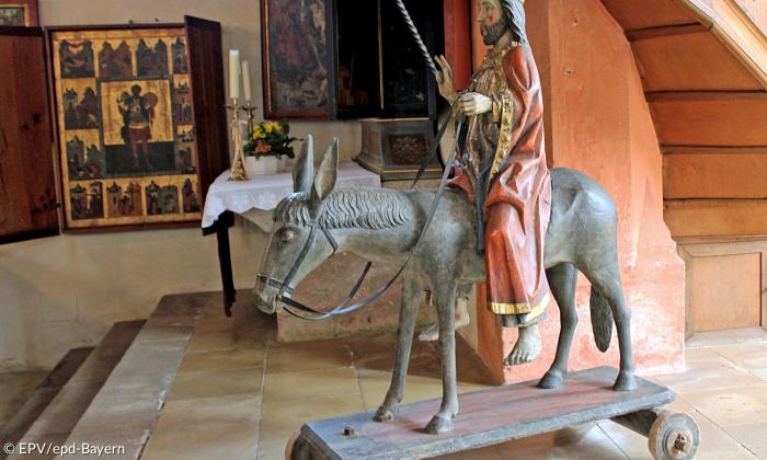 Christus auf dem Palmesel Rieter-Kirche Kalbensteinberg