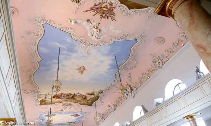 Deckengemälde in der Schlosskirche Bayreuth