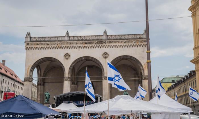 Israeltag auf dem Odeonsplatz in München