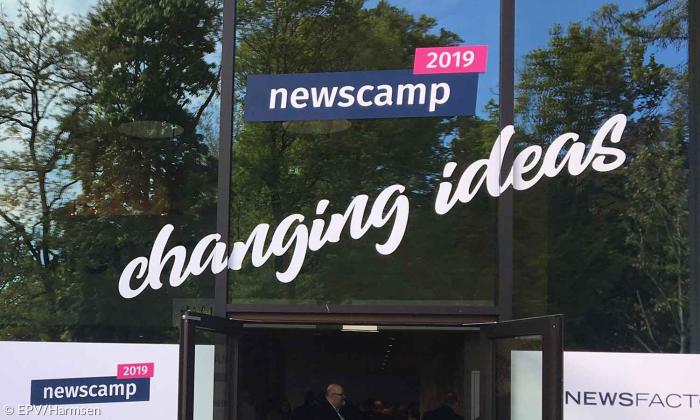 Digitalkonferenz Newscamp 2019 in Augsburg.