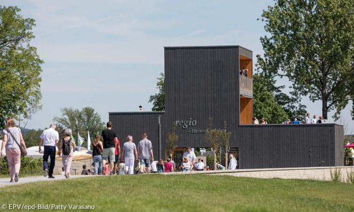 Aussichtspavillon der Kleinen Gartenschau 2019 in Wassertrüdingen