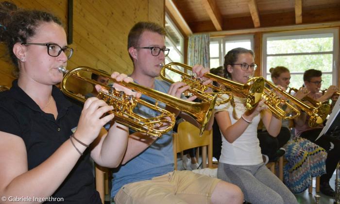 Mitglieder des Bayerischen Landesjugendposaunenchor