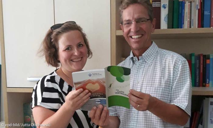 Jürgen Körnlein und Stefanie Reuther planen den Kirchentag 2023 in Nürnberg