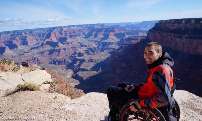 Sebastian Wächter im Grand Canyon