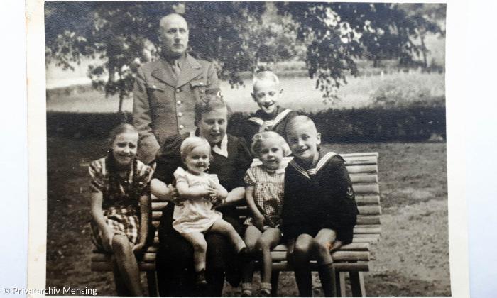 Konrad Mensing mit Familie