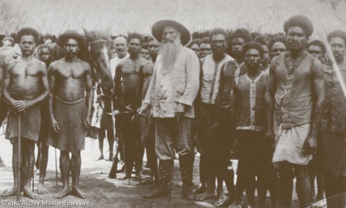 Johann Flierl in Neuguinea