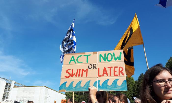 Klimademo 20. September 2019 München Act now or swim later