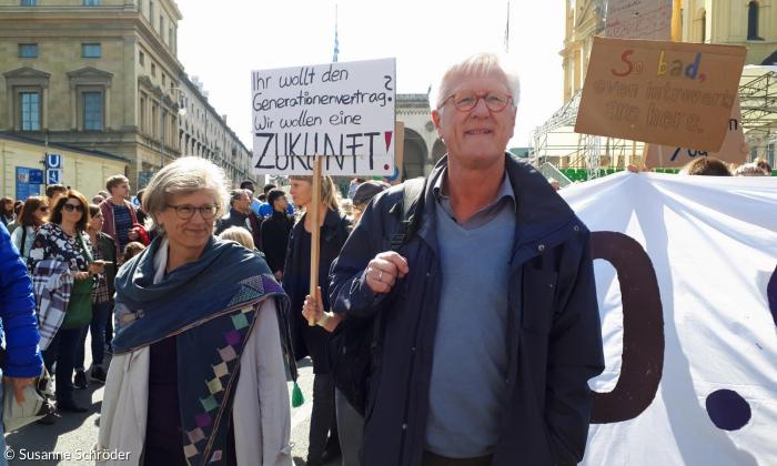 Klimademo 20. September 2019 Bedford-Strohm und Frau Deborah München 2