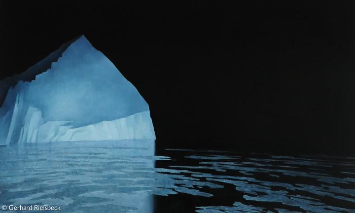  Gerhard Rießbeck, Ausschnitt aus dem Altarbild "Paradies", Spitalkirche Bad Windsheim, 2015.