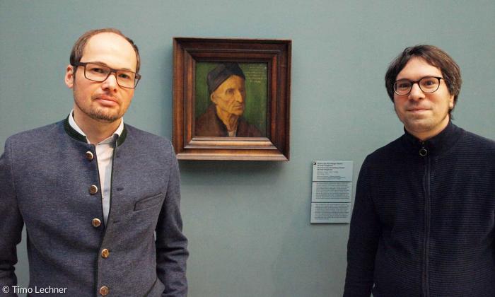 Die Kunsthistoriker Markus Huber und Benno Baumbauer 