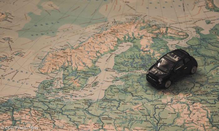 Norwegen Landkarte Auto