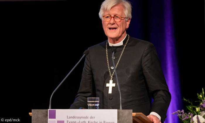 Landesbischof Heinrich Bedford-Strohm vor der Landessynode 2019 in Bamberg