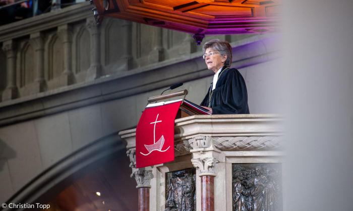 Susanne Breit-Keßler Abschiedsgottesdienst Lukaskirche November 2019 Kanzel