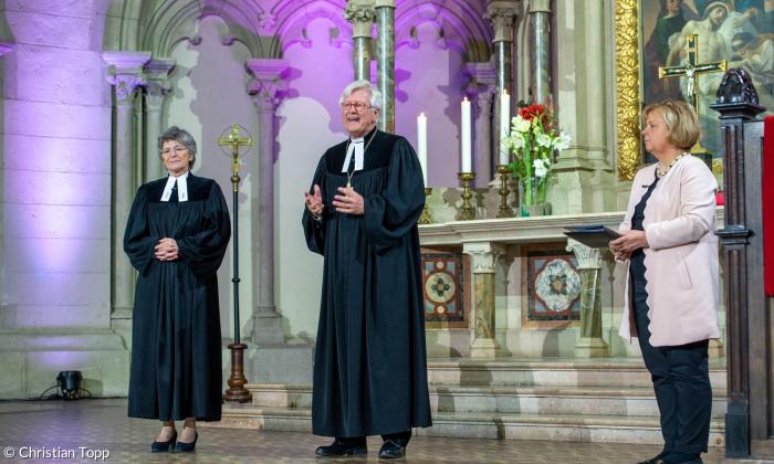 Breit-Keßler Bedford-Strohm Preidel Abschiedsgottesdienst Lukaskirche November 2019