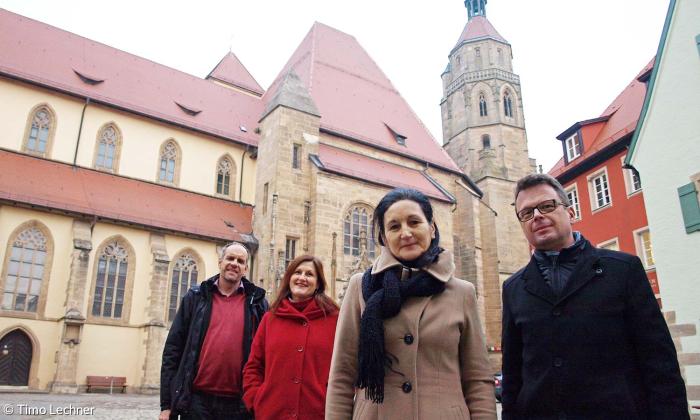  (Von links) Dekanatskantor Michael Haag, Chorleiterin Monika Hümmer, Dekanin Ingrid Gottwald-Weber und Pfarrer Alexander Reichelt.