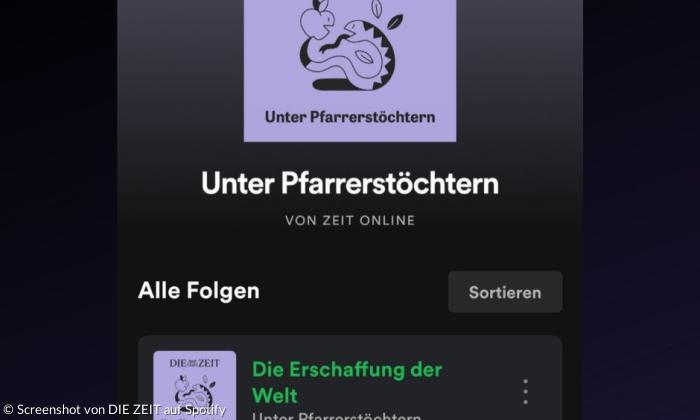 Screenshot Spotify Unter Pfarrerstöchtern Die Zeit Sabine Rückert Johanna Haberer